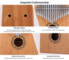 Load image into Gallery viewer, Absolutely wonderful instrument--Gorgeous 17 Keys Kalimba【Buy 2 Free Shipping】
